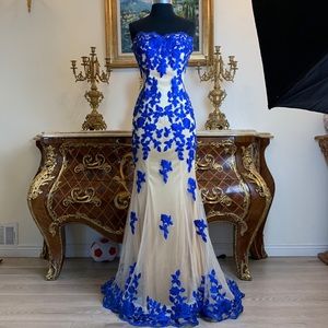 Meier Collection formal embroidery evening prom dress